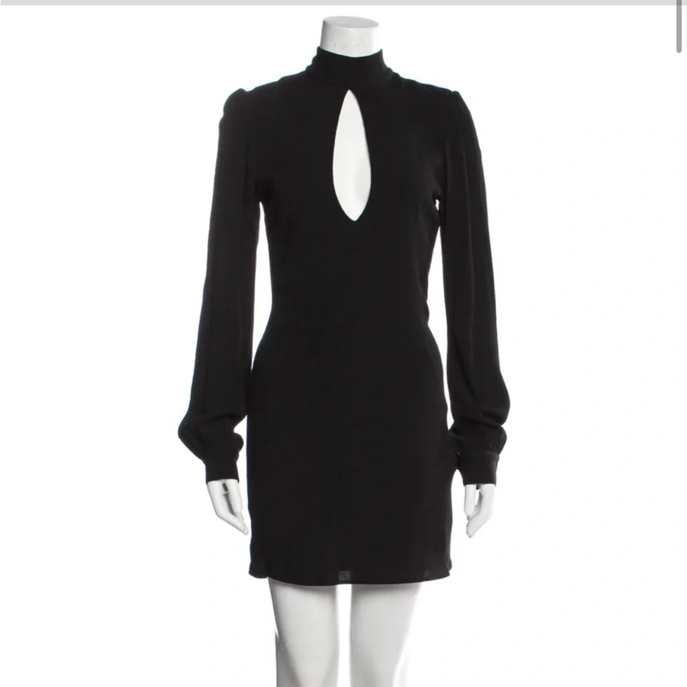 Stone cold Fox black mock neck mini dress - Picture 1 of 3